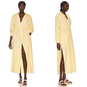 Matteau Pale Yellow Maxi Shirtdress